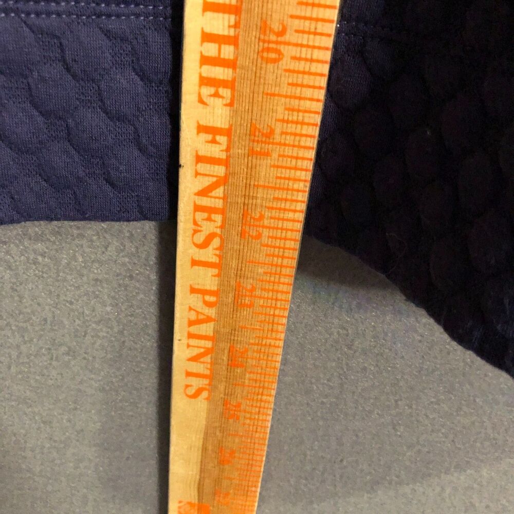 apana sweater medium cowl neck purple blue waffle knit Cropped womens aa - Picture 8 of 9